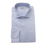 Chemise en coton bleu clair exquis