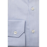 Chemise en coton bleu clair exquis