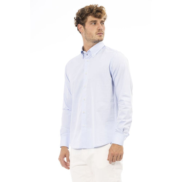 Chemise italienne bleu clair élégant