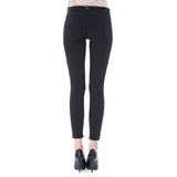 Pantalon skinny noir élégant avec fermeture de fermeture éclair