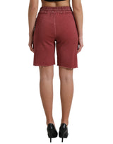 Chic Maroon High-Waist Sia Sabyshorts