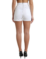 Schicke Shorts mit Spitzenverschluss mit hoher Taille