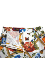 Floral High Waist Cropped Fashion Mased