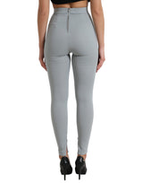 Eleganti leggings in vita alta in grigio