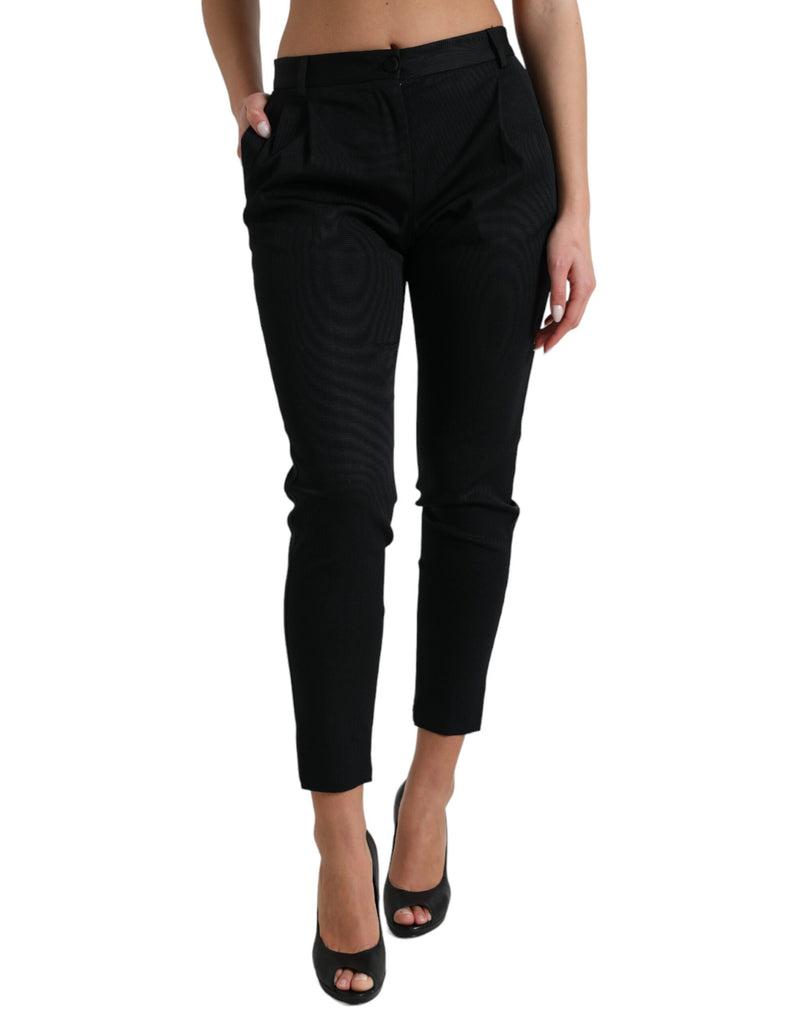 Pantalon skinny à taille haute chic