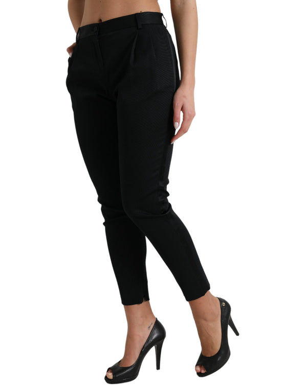 Pantalon skinny à taille haute chic