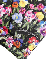 Lebendige Blumenshorts mit hoher Taille