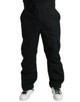 Elegantes pantalones rectos negros casuales