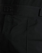 Élégant pantalon consécutif noir décontracté