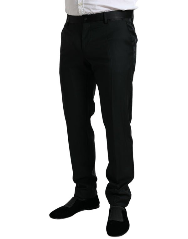 Pantalon de robe en laine élégant slim fit