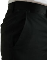 Elegante schlanke Fit -Wollkleiderhose