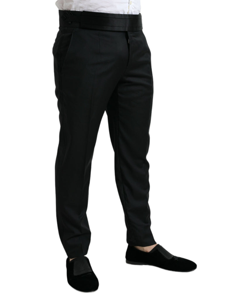 Elegante schlanke Fit -Wollkleiderhose