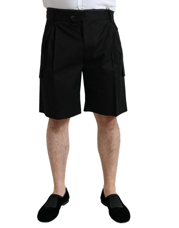 Schlanker Designer Bermuda Cargo Shorts