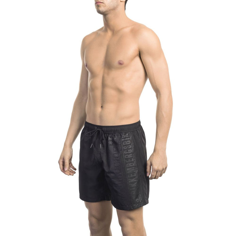 Short de natation à imprimé latéral chic pour l'homme moderne