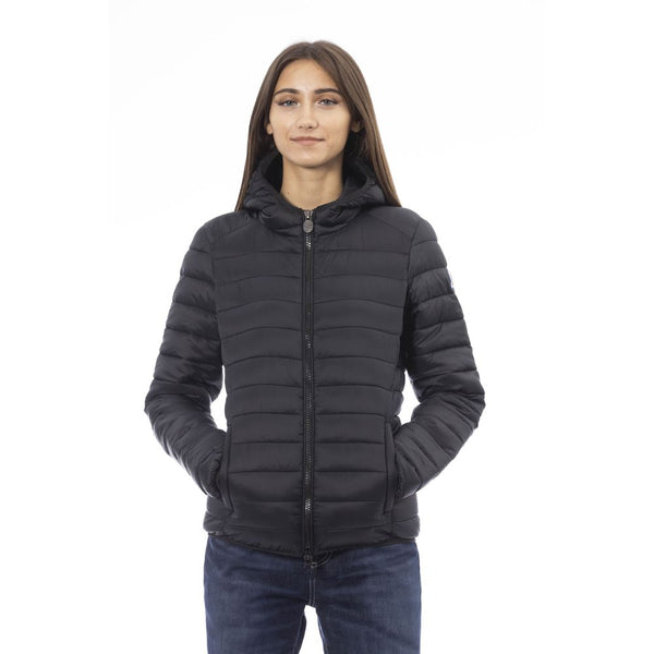 Black Nylon Women Jacket