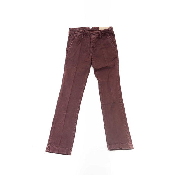 Elegante Burgunder Chino Modelhose