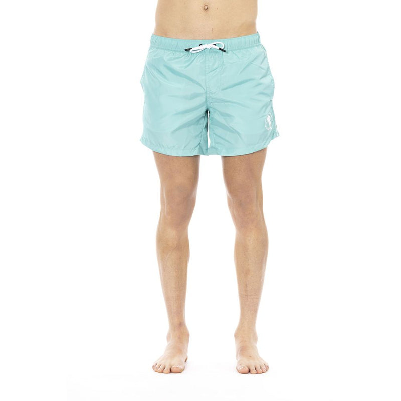 Short de natation bleu clair élégant avec imprimé avant