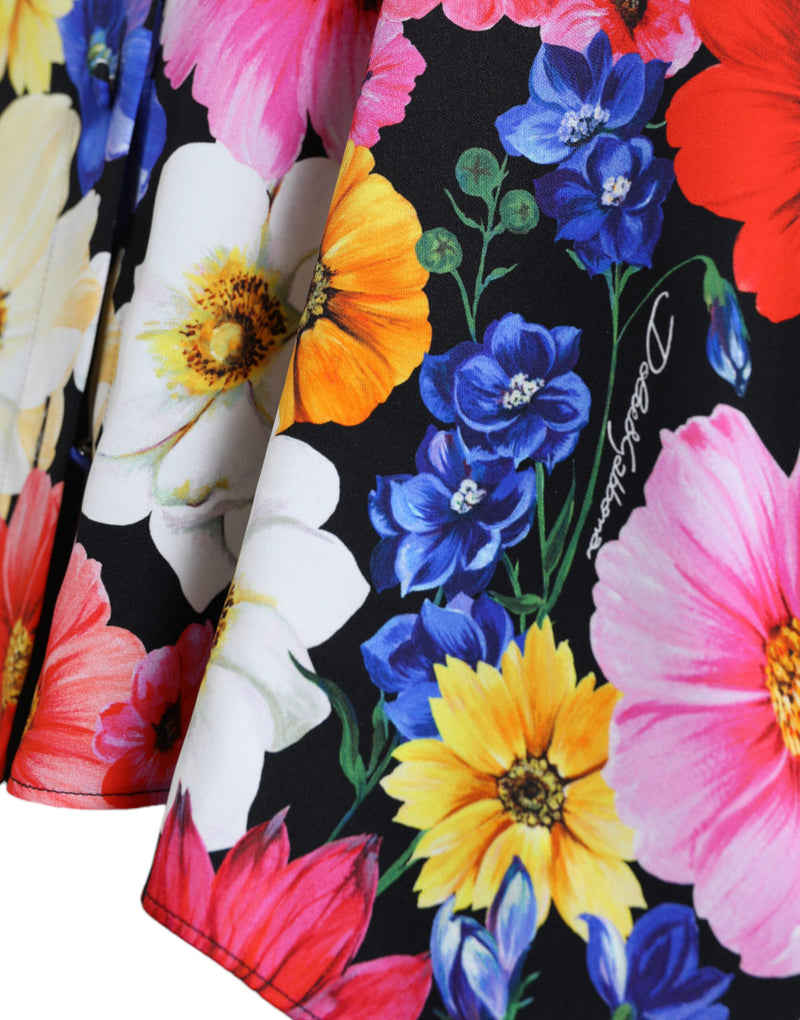 Blumenbluse mit vorne Krawattenbefestigung