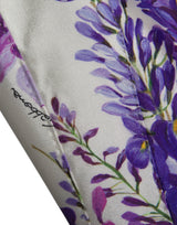 Floral Print Silk Blend Beistcoat