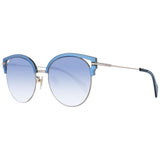 Lunettes de soleil de papillon chic gradient bleu