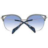 Lunettes de soleil de papillon chic gradient bleu