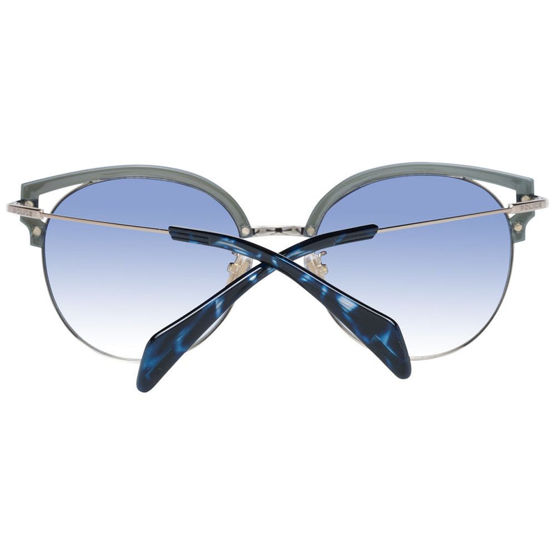 Gafas de sol de mariposa de gradiente azul azul