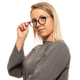 Schicke Runde mit Vollrim-Unisex-Designerbrille