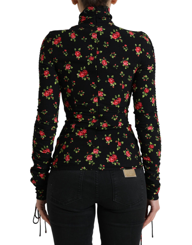 Elegante Blumenseide -Mischung Top