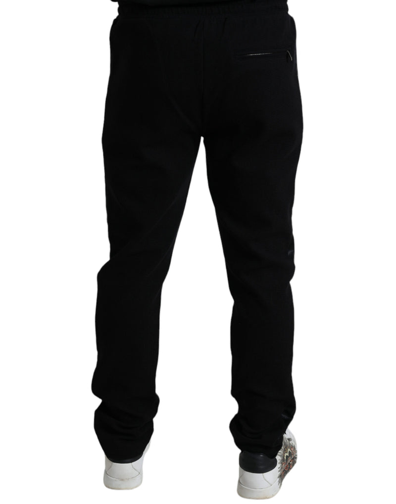 Élégant pantalon de jogger en coton noir