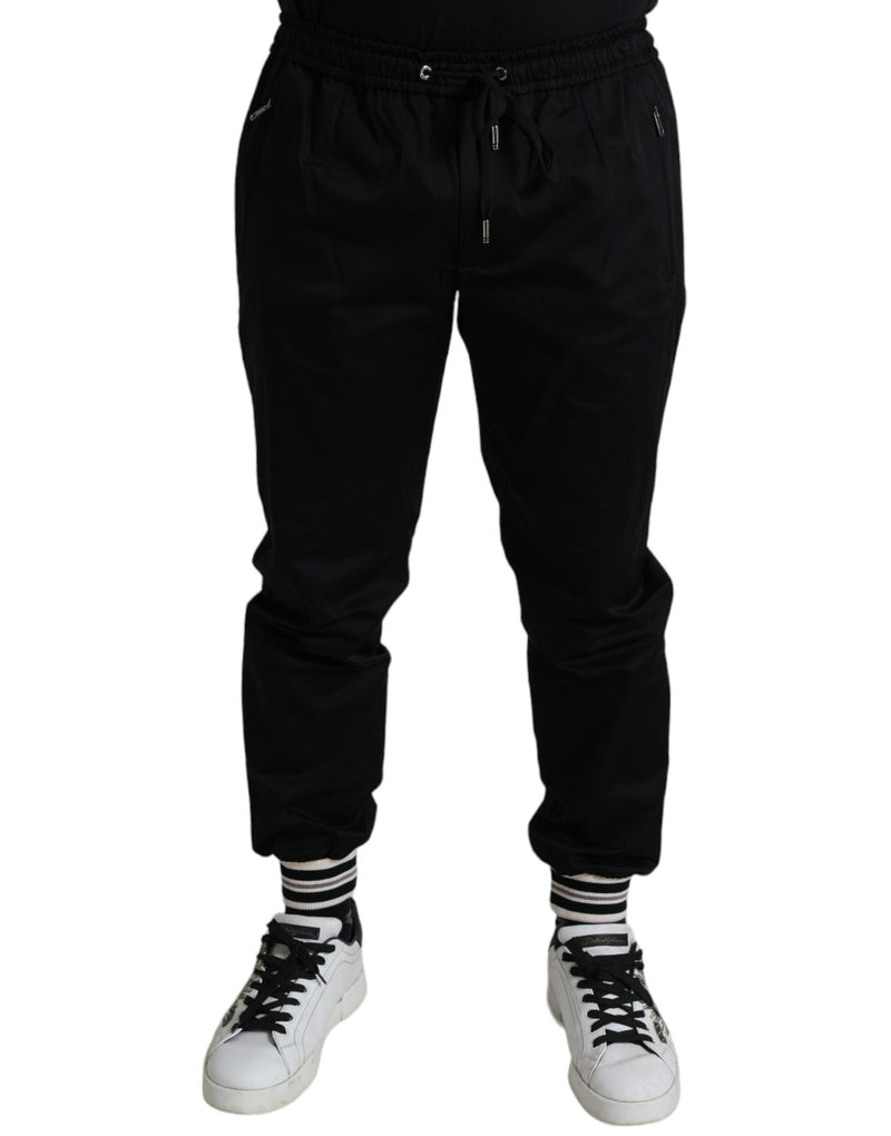 Elegante pantaloni da jogger di cotone magro