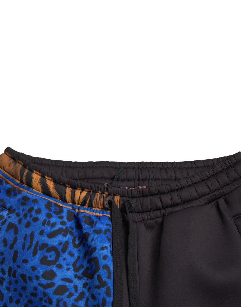 Eleganti jogger di stampa tigre