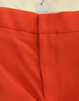 Pantalon de petit ami orange chic - Italien fabriqué