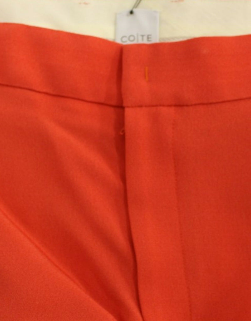 Pantalon de petit ami orange chic - Italien fabriqué