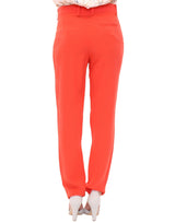 Pantalon de petit ami orange chic - Italien fabriqué