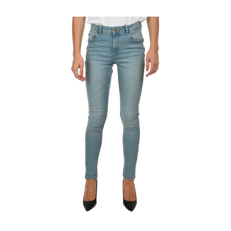 Denim delgado azul claro para mujeres