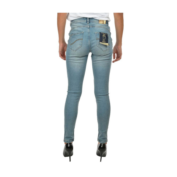 Denim delgado azul claro para mujeres