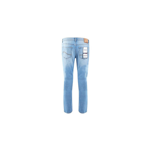 Sleek Comfort Denim Jeans de lavado de luz de cinco bolsillos