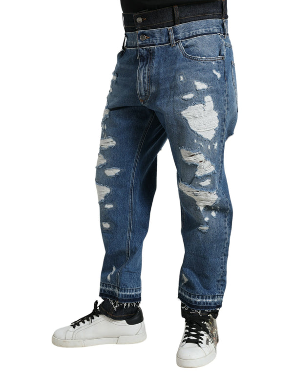 Schick dünne Denim -Jeans mit dünner Denim -Jeans