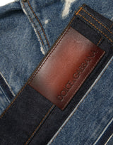 Schick dünne Denim -Jeans mit dünner Denim -Jeans