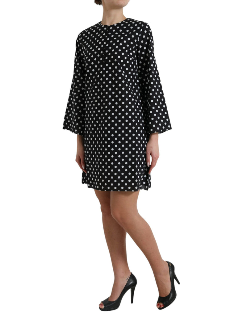 Elegante Mini Vestido de Polka Dot Shift