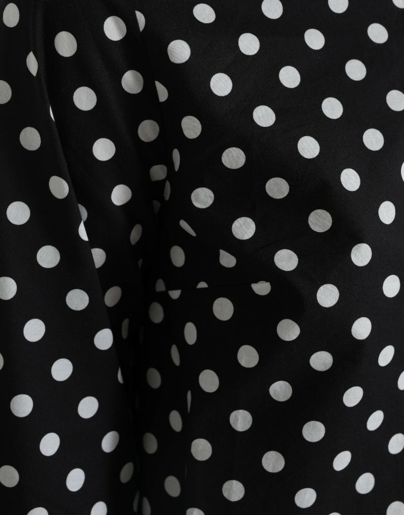 Elegantes Polka -Dot -Schicht -Mini -Kleid