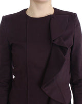 Eleganter lila Baumwollmischung Blazer