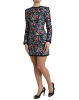 Élégance de mini-robe de gaine florale