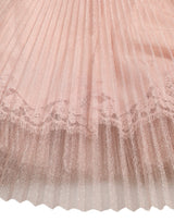 Elegante abito di tulle rosa asimmetrico