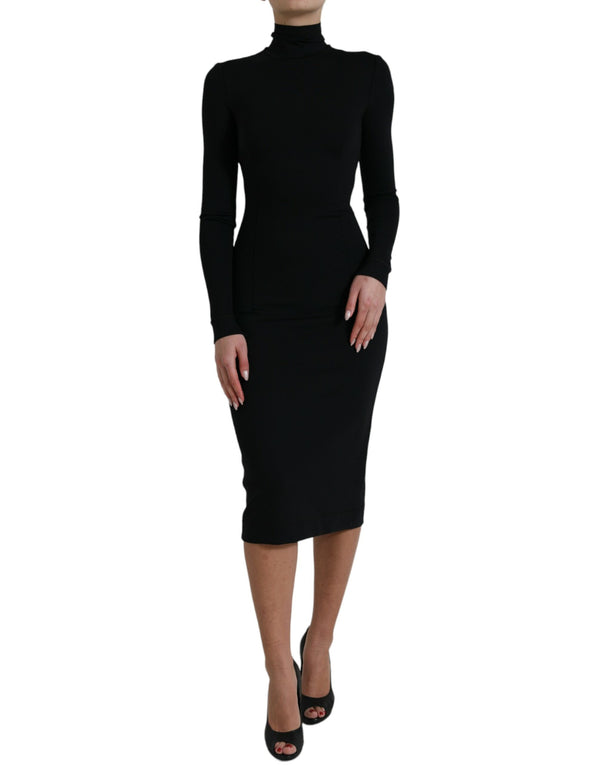 Robe à col roulé élégante BodyCon