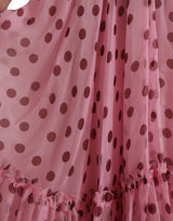 Chic A-Line trägerloses Seidenkleid in Pink