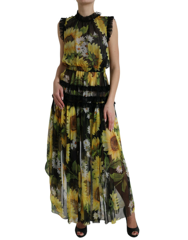 Κομψό φόρεμα Maxi Sunflower Silk Maxi