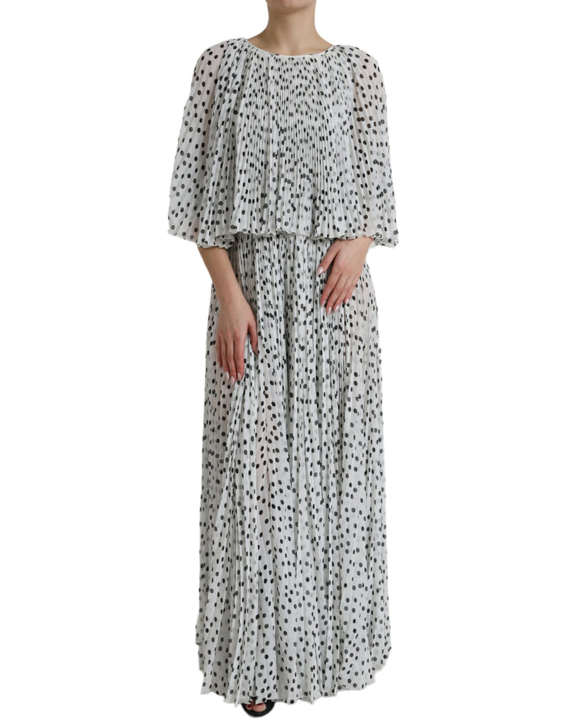 Eleganti pois maxi abito