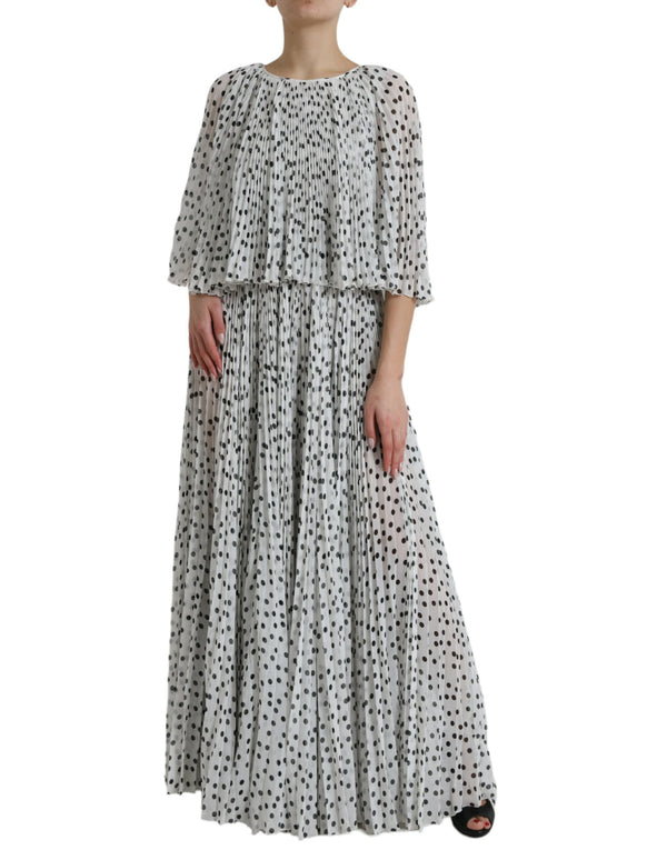 Eleganti pois maxi abito