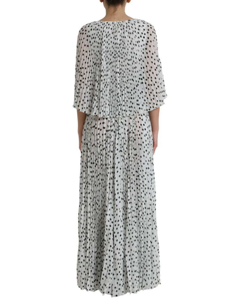 Eleganti pois maxi abito